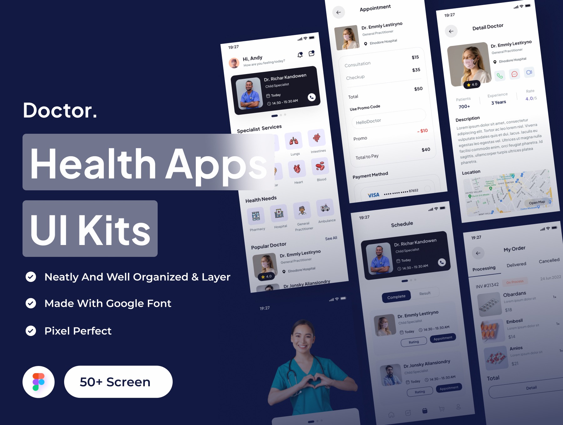 Doctor - Health Apps UI Kits