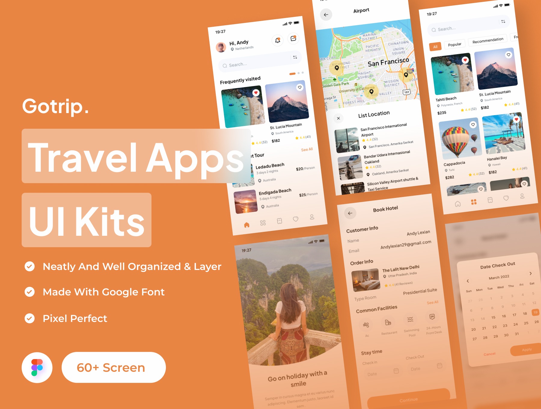 Gotrip - Travel Mobile App UI Kit