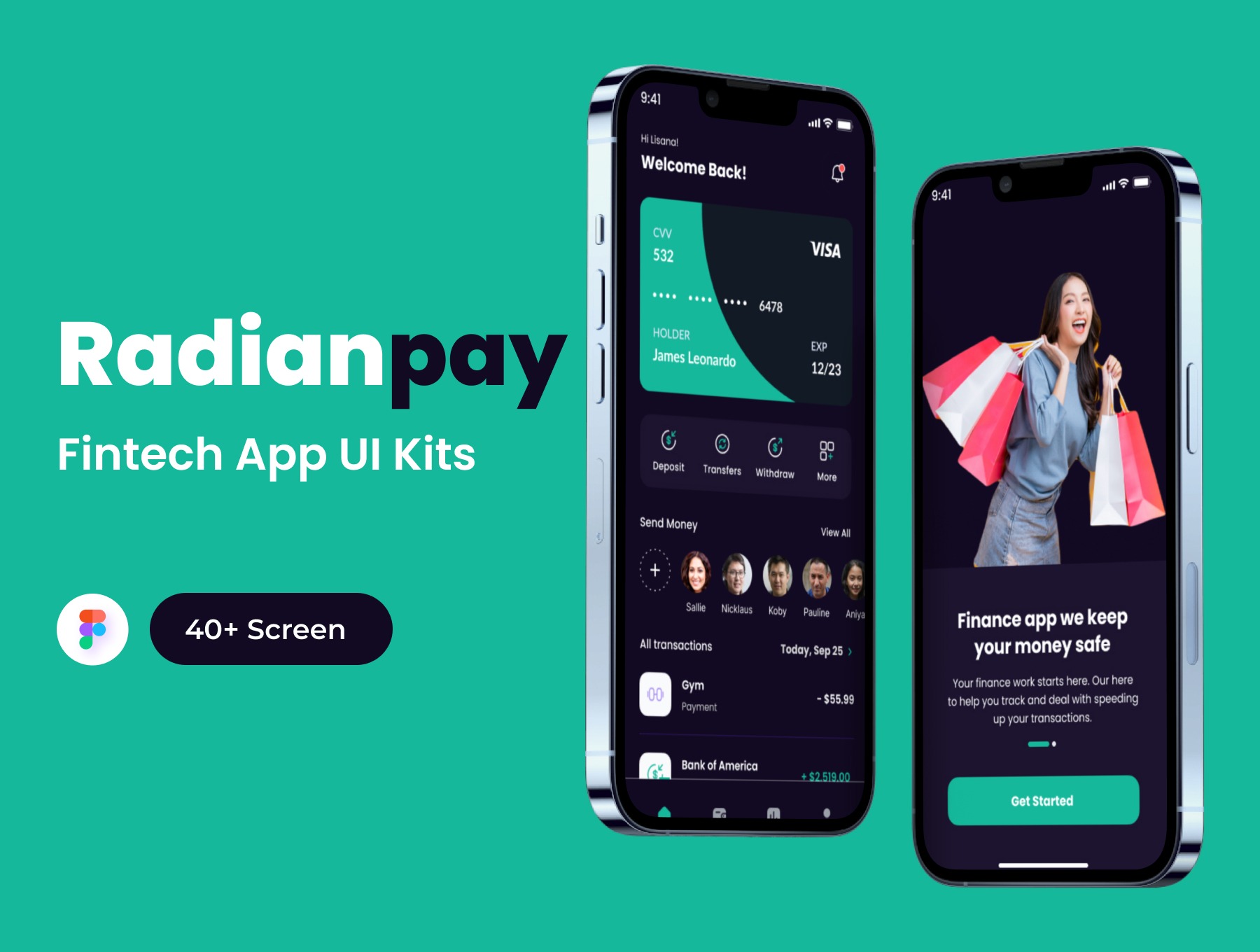 Radianpay - Fintech Mobile App UI Kit