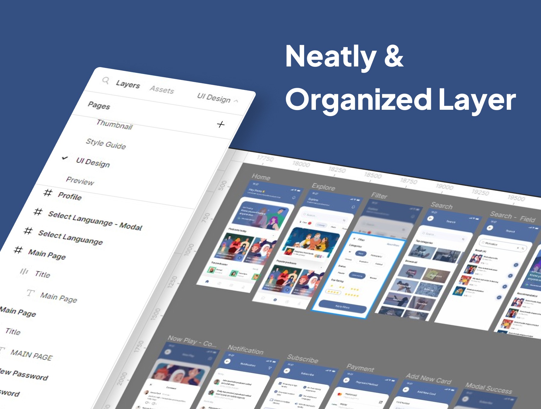Podbay Podcast App UI Kits